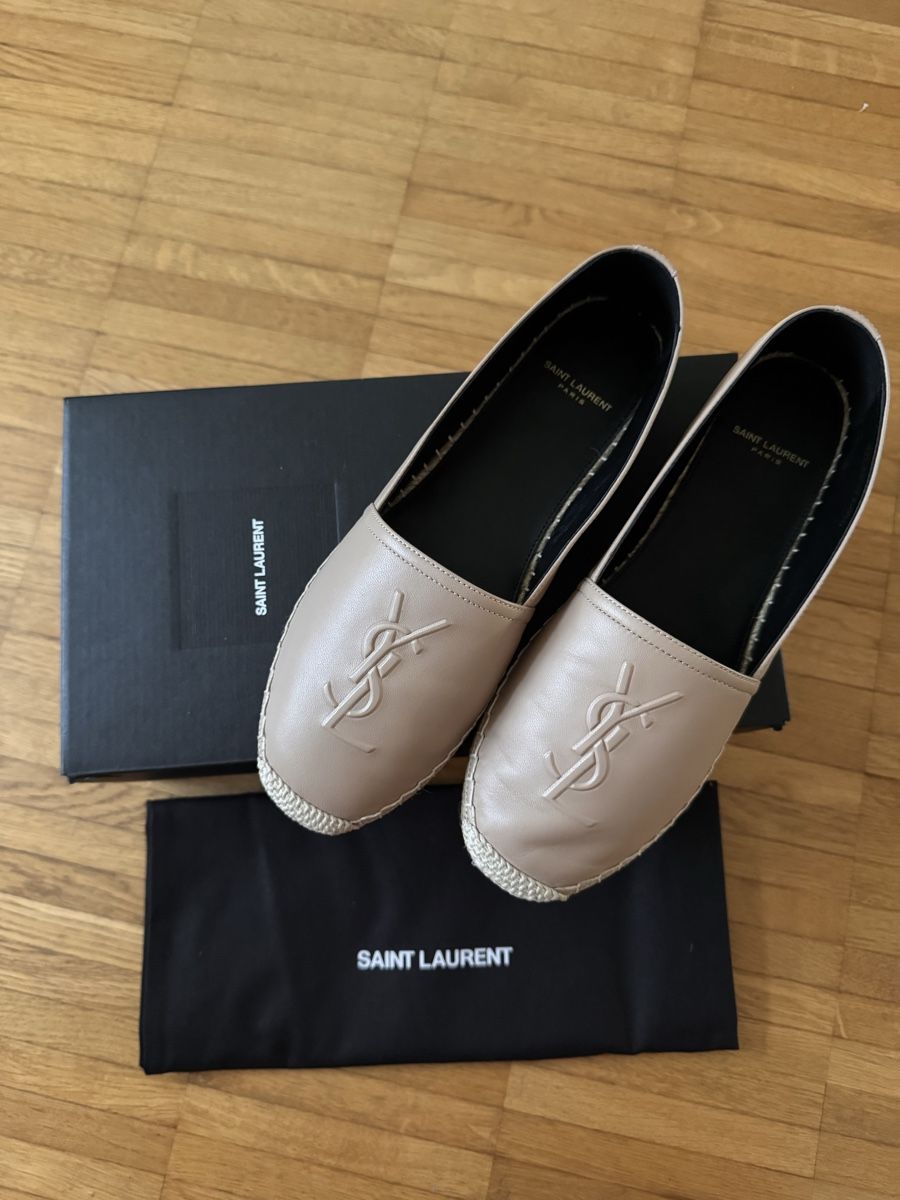 Saint Laurent Damenschuhe: YSL MONOGRAM ESPADRILLES IN LAMBSKIN Gr.38 NEU – Neu und originalverpackt aus Pfäffikon SZ von EMMA0111 1