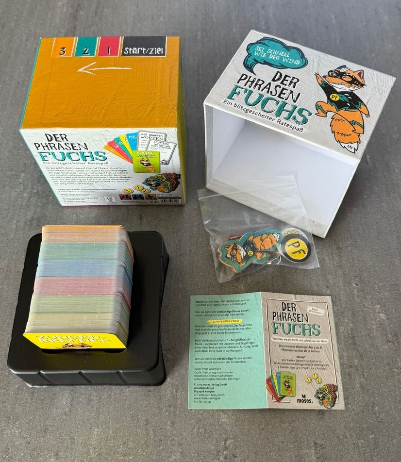 Giochi: Der Phrasenfuchs - Ein blitzgescheiter Ratespass - neu – Nuovo e nell'imballaggio originale da Zürich venduto da Alot16