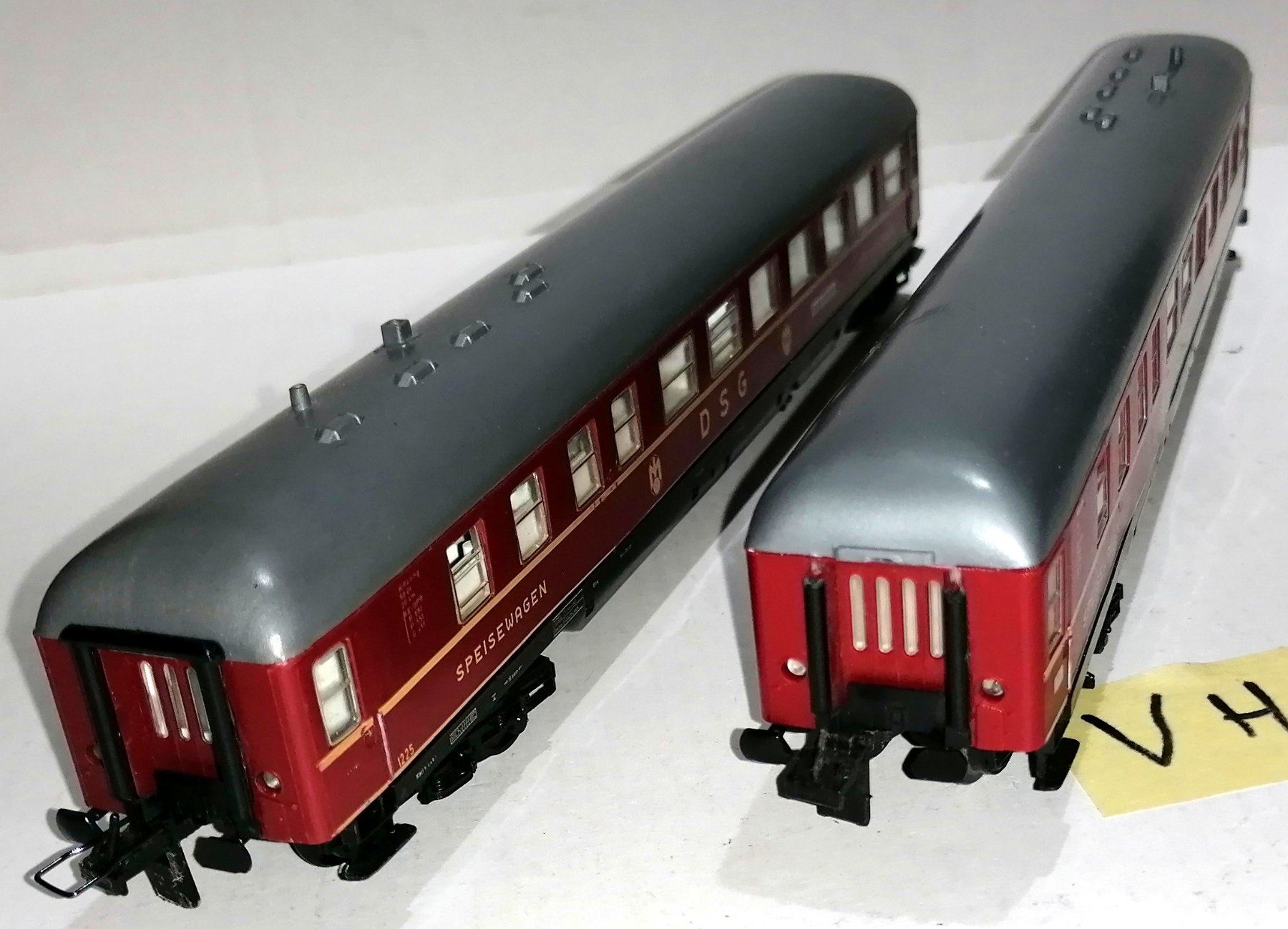 Trix Modellini di ferrovie: VH) Trix Express 2x DSG Speisewagen – Usato da Brittnau venduto da Regina35 1