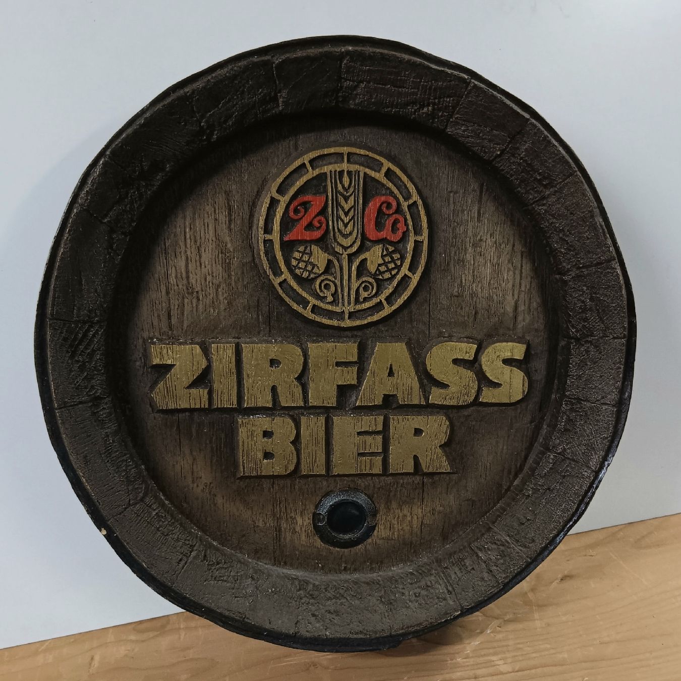Insegne: Fassboden Bier Brauerei Zirfass Buchs – Usato da Lichtensteig venduto da B-B-Bier