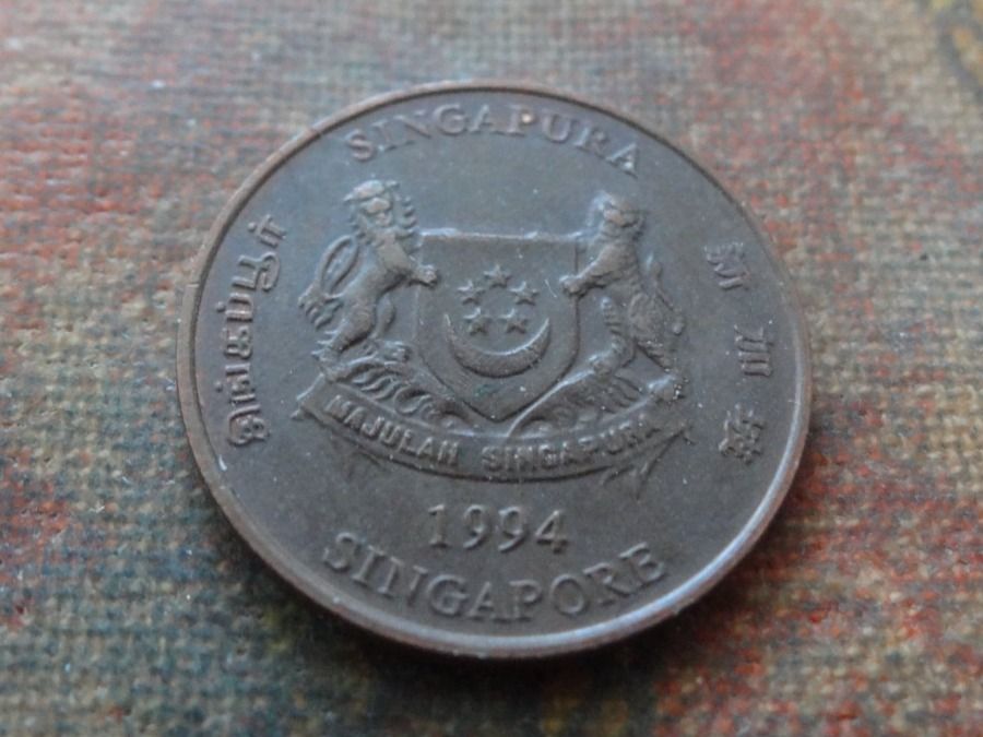 Toutes les monnaies: SINGAPOUR  1  Cent  1994 – D'occasion à Romanel-sur-Lausanne par Swift13
