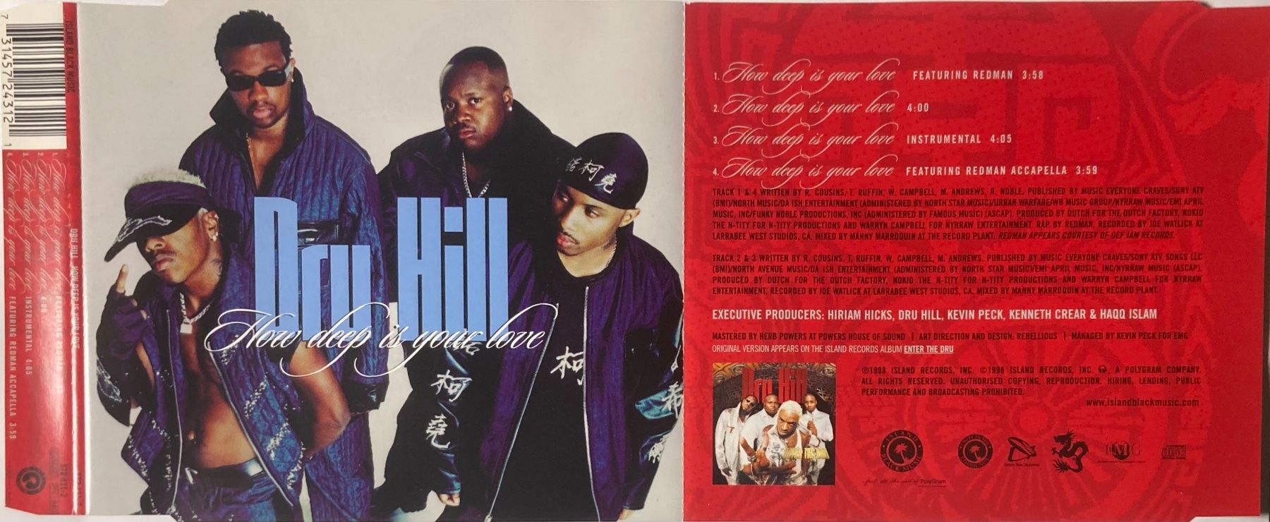 CDs: DRU HILL - HOW DEEP IS YOUR LOVE – D'occasion à Poliez-Pittet par Newtown-Records