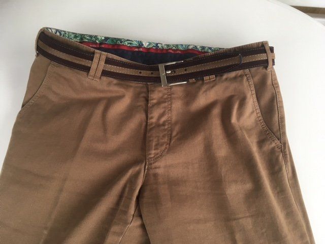 Hosen: Herrenhose braun mit Gürtel , Gr. 52 – Neu (gemäss Beschreibung) aus Meilen von Feldmeilen 2