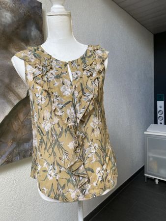 Damen Top Nile Blumenmuster Viskose Grösse S