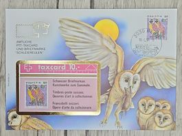 CL07 Enveloppe + Timbre Suisse 1991 / TaxCard