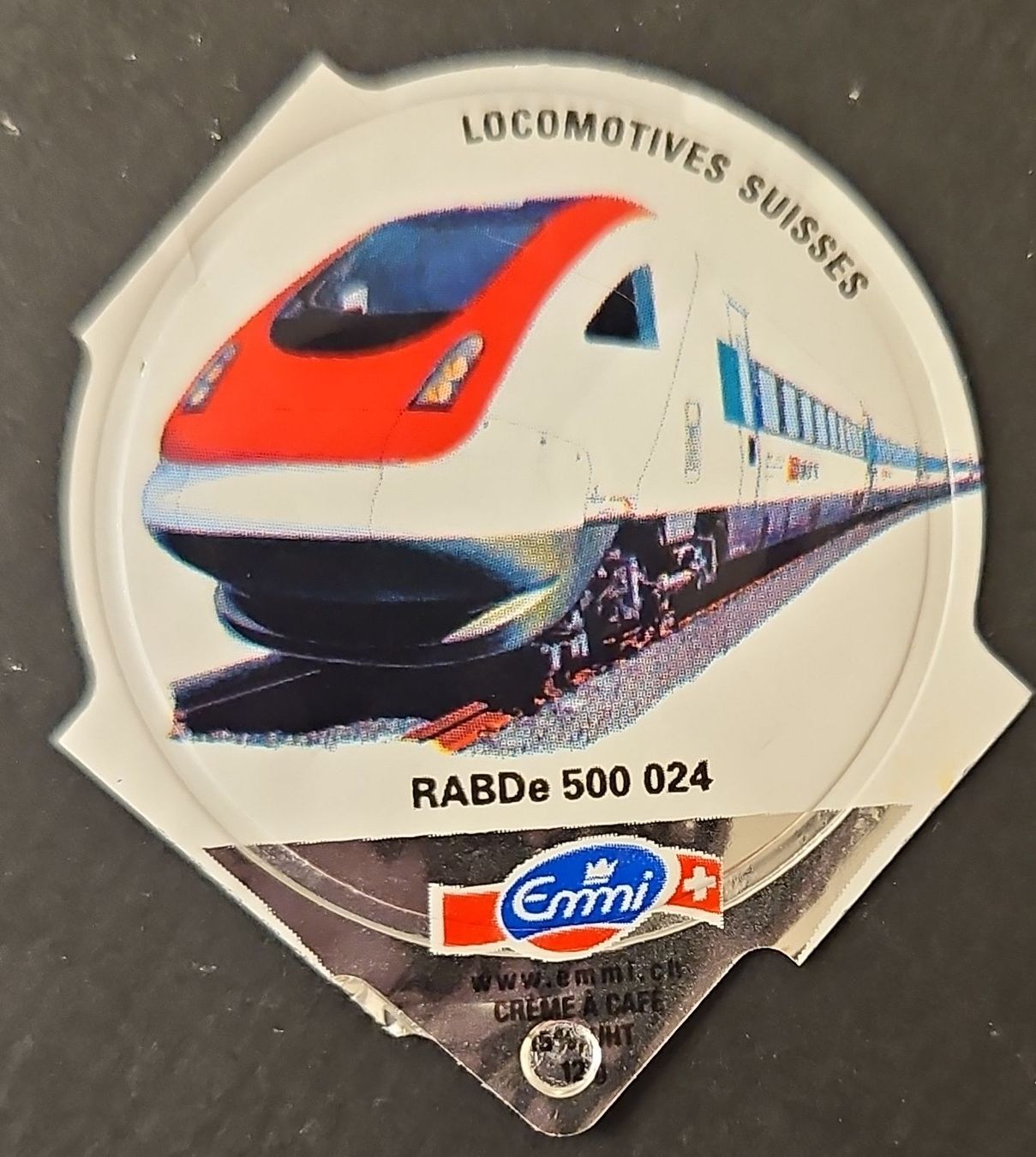 Coperchi dei cremini per caffè: Locomotives Suisses RABDe 500 024  – Usato da Basel venduto da Melibu