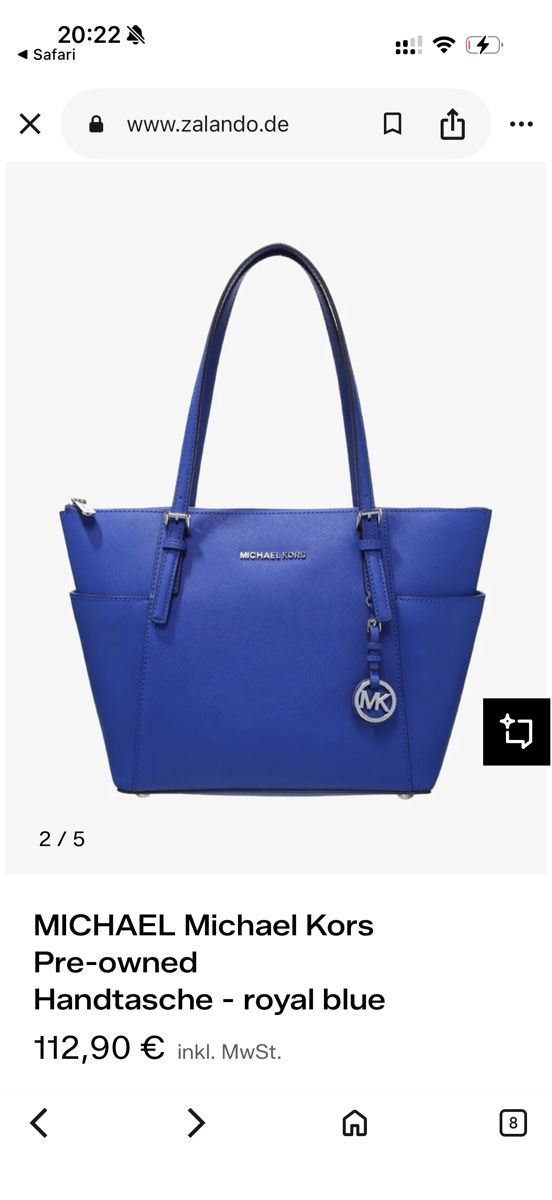 Michael Kors Borse da donna: MICHAEL Michael Kors Handtasche royal blue One Size – Nuovo (secondo la descrizione) da Rorschacherberg venduto da pol_2pw7 8