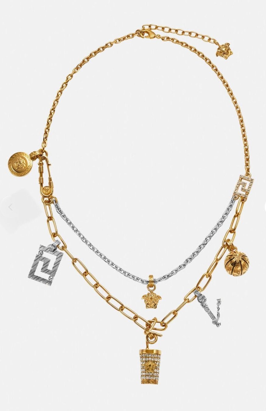 Versace Catenine: Versace Halskette mit Anhängern – Nuovo e nell'imballaggio originale da Oberaach venduto da Dandy2021