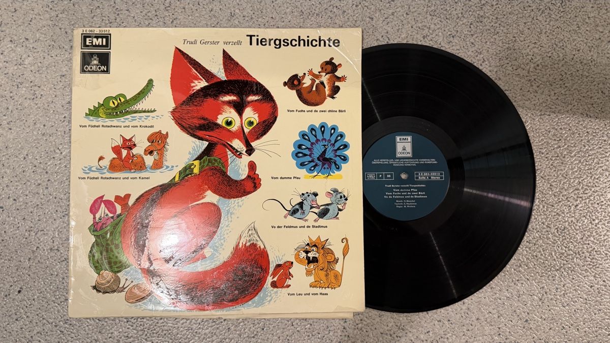 Dischi in vinile: Trudi Gerster - Tiergschichte Schallplatte  – Usato da Eschenbach SG venduto da MarThu 2