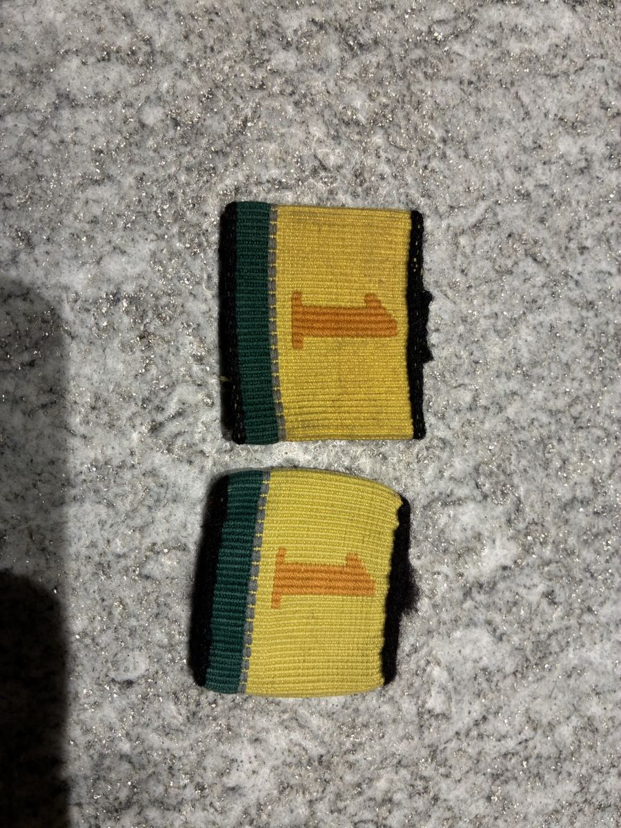 Schweizer Armee Placchette & Badge: Achselpatten pz br 1  – Usato da Oberiberg venduto da reimet