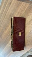 Elegante Vintage-Geldbörse mit Kroko-Muster in Braun