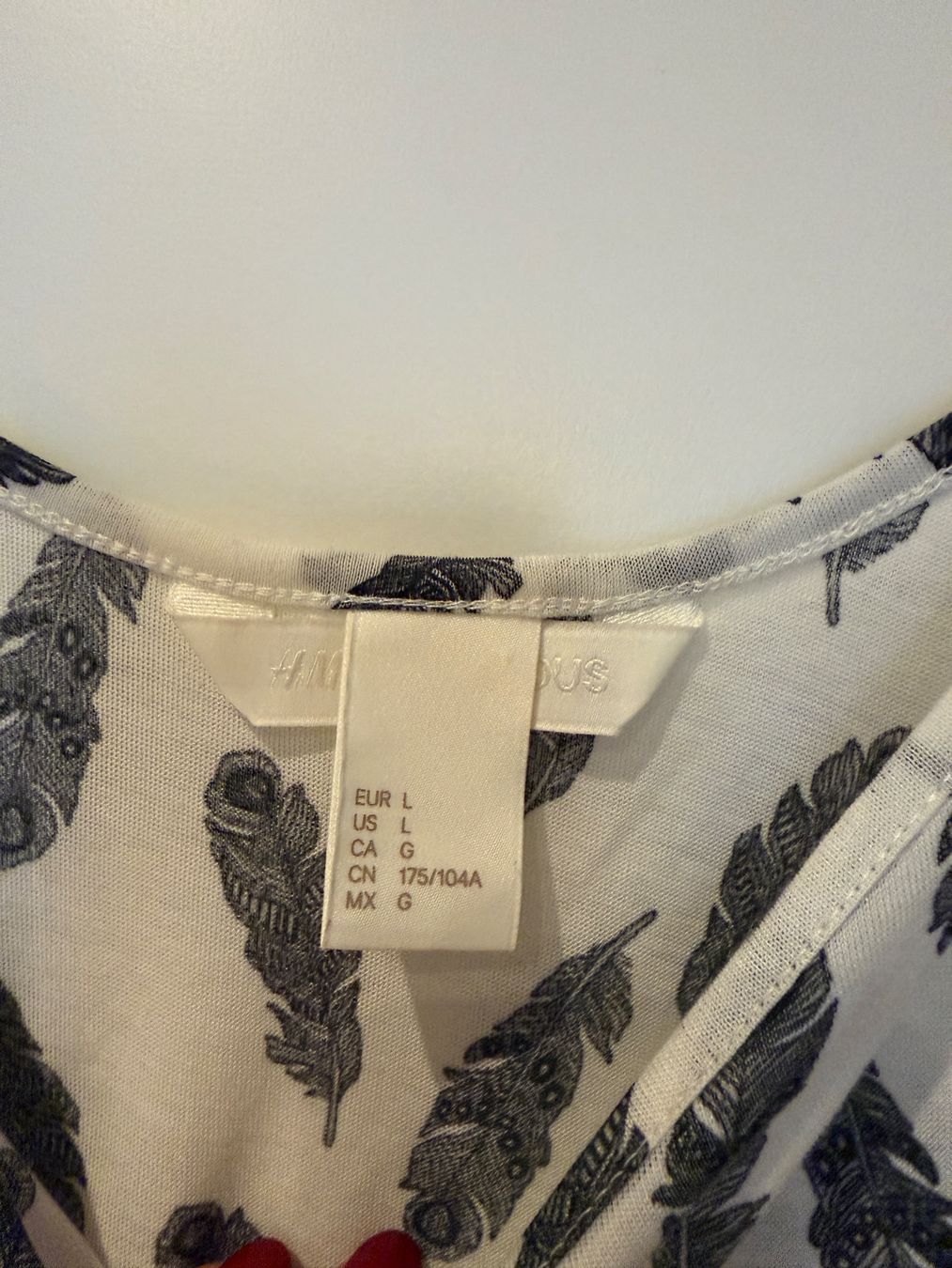 H&M Top: Luftiges H&M Top mit Federn, Grösse L – Usato da Zürich venduto da cfh_cg22 2