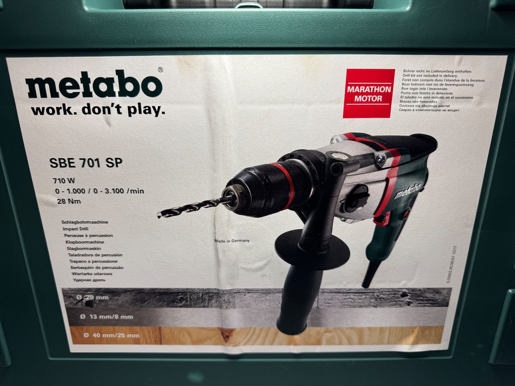 Metabo Trapani: Metabo SBE 701 SP 710 Watt mit Koffer – Usato da Ersigen venduto da Allesmussraus78