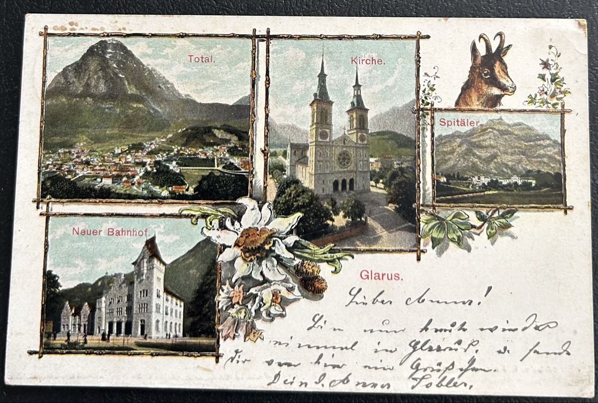 Cartes postales: Glarus 4-Bildrig  – D'occasion à Horw par Tellbub