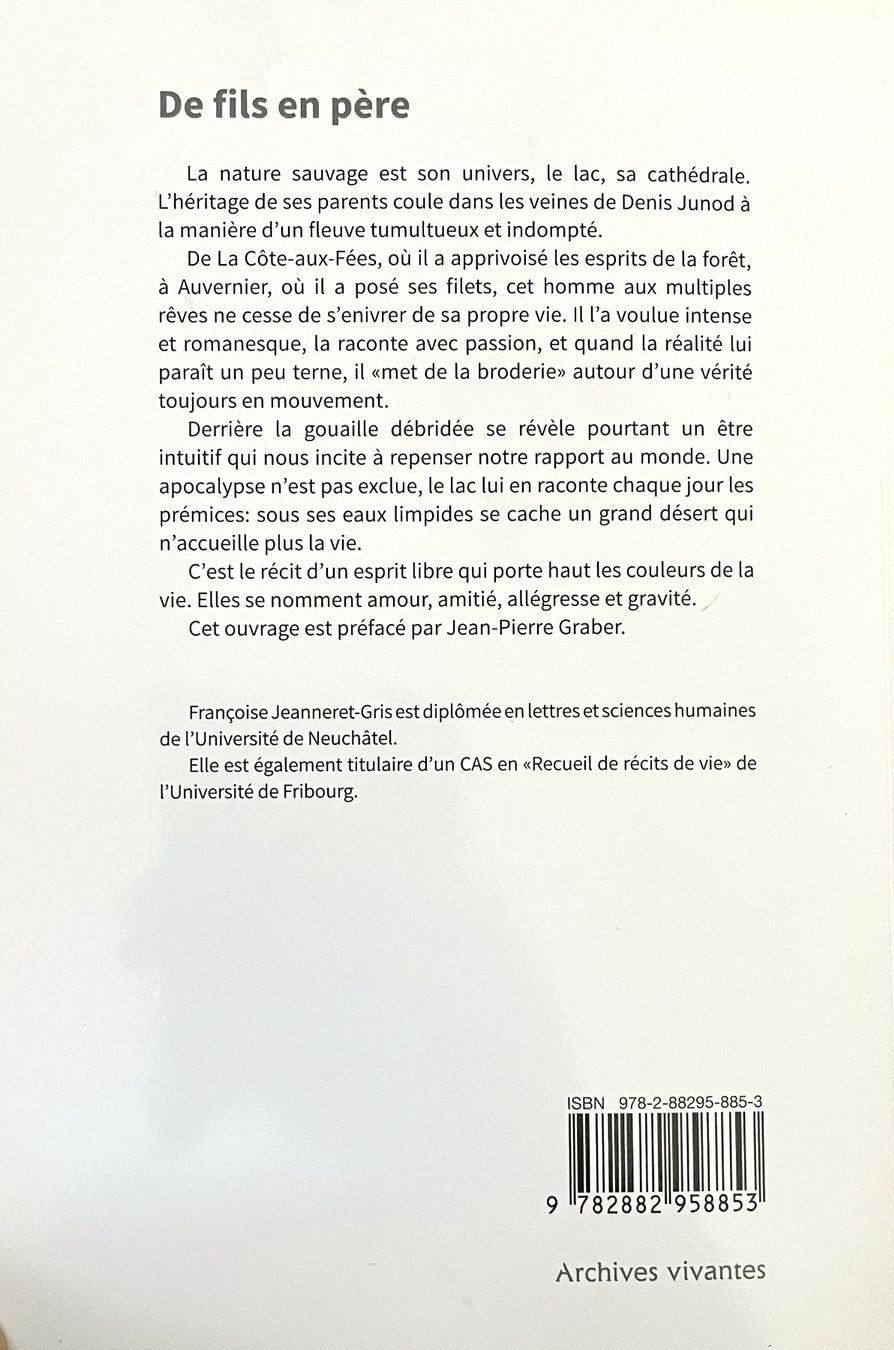 Libri: Denis Junod - De fils en père – Usato da Savagnier venduto da Ne2065 1