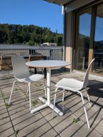 AB 49 CHF: Runder Tisch + 2 Ikea Lidås Stuhle (top Zustand)