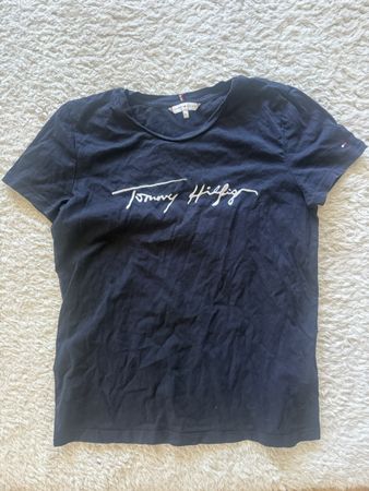 Tommy Hilfiger T-Shirt Gr. S Marineblau Sommerkleidung Top Z