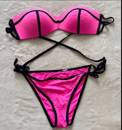 New Calzedonia Bikini Set /Pink/Schwarz M/L 2B