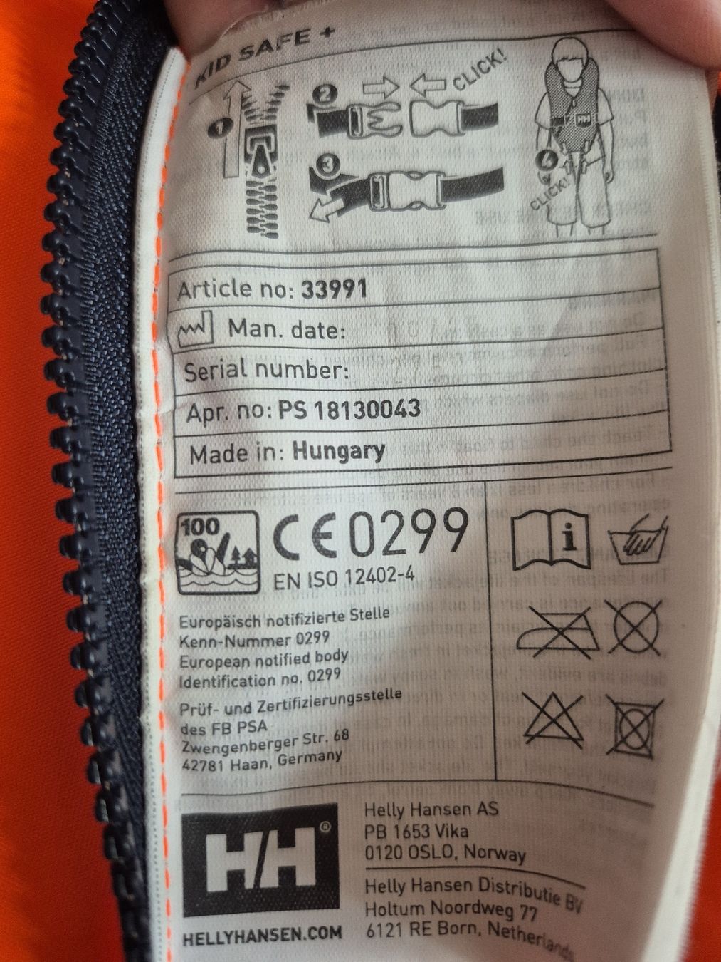 Helly Hansen Giubbotti di salvataggio: Helly Hansen Schwimmweste 10 - 25 kg – Usato da Port venduto da nat_8thm 4