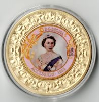 Accession_1952_Dei Gratia Regina_Elizabeth II_Gedenkmedaille