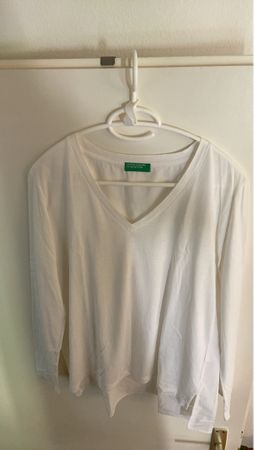 Pull blanc United Colors of Benetton taille M bon état