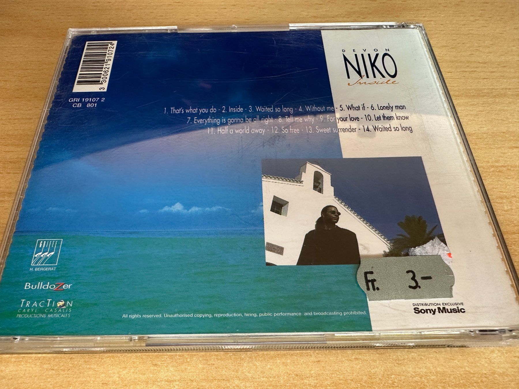 CD: Devon Niko – Inside – Usato da Rikon im Tösstal venduto da Alpenmutz 1