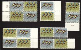 1971, Sonderpostmarken I, alle Paare **