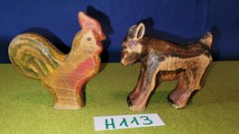 Holztiere antik?Ostheimer? H113