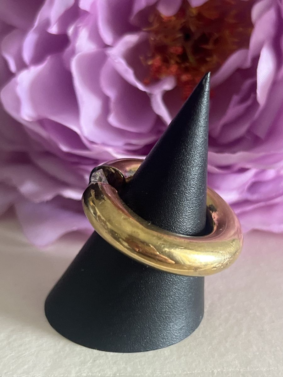 Anelli: Wunderschöner Ring mit Zirkonia 925 vergoldet – Usato da Seon venduto da Sunny-Schmuck78 2