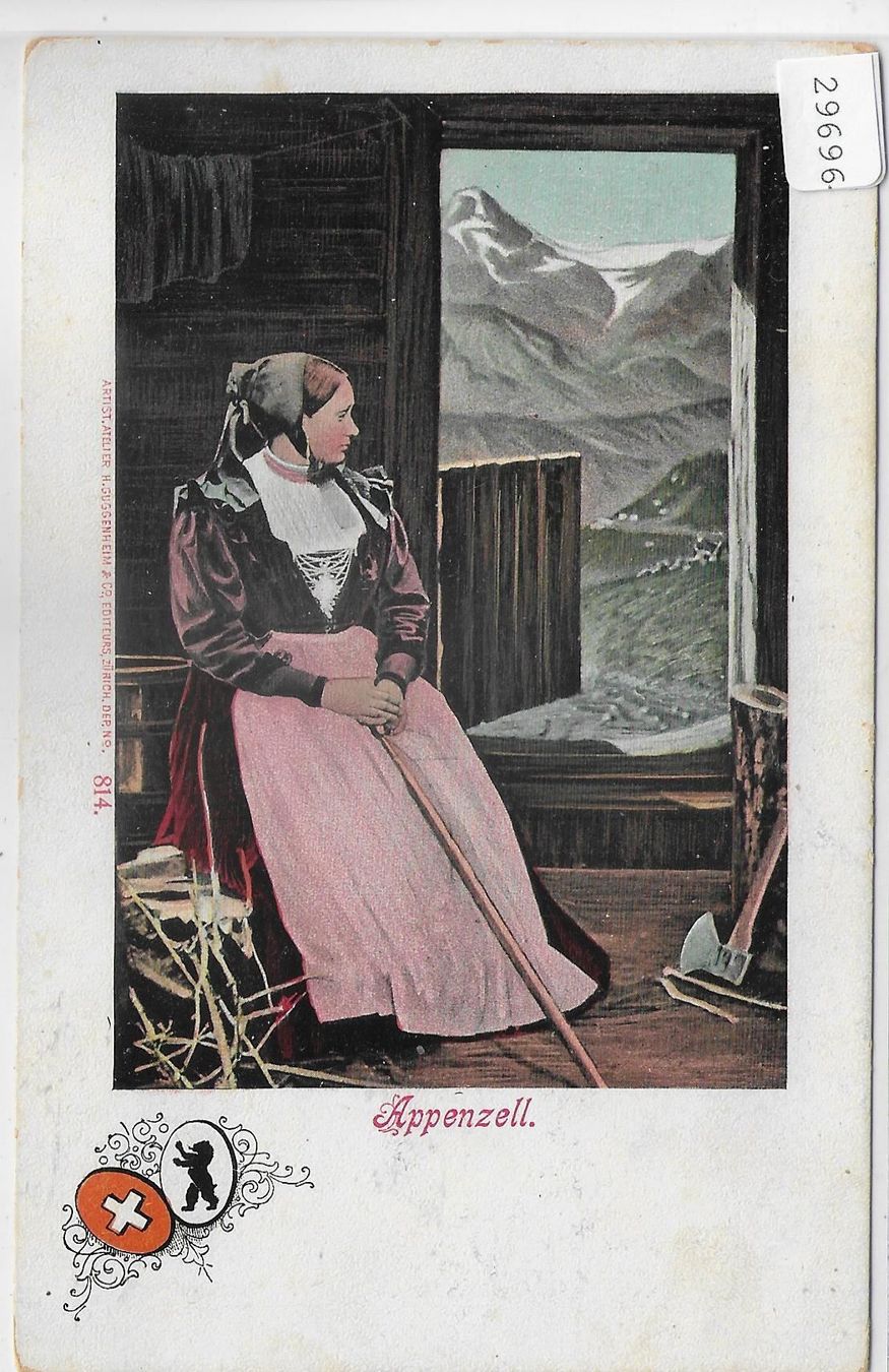 Ansichtskarten: Appenzell - Tracht costume – Gebraucht aus Ettingen von Kartenplanet