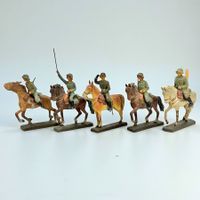 Figurines de soldats à cheval anciens LINEOL Allemagne 1930s