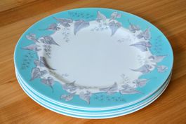 5er Set Vintage Teller Essteller Wedgwood Buxton 1960 - 69