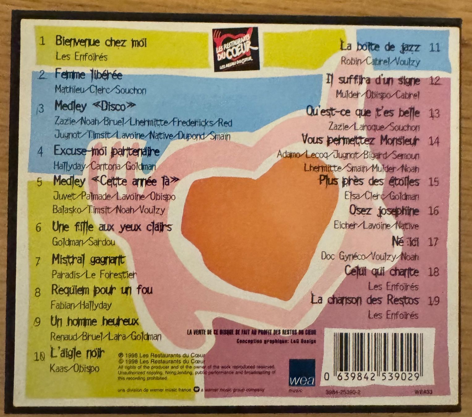 CD: Les Enfoirés – Usato da Lausanne venduto da davzic 1