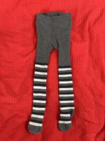 Warme Ringelstrumpfhose Lupilu 74/80 grau gestreift