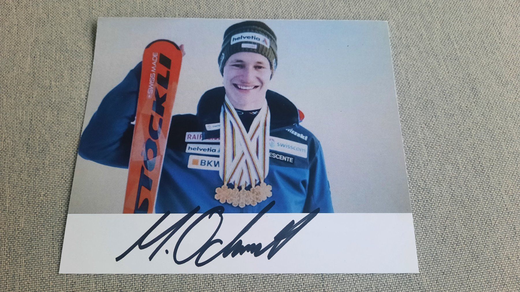 Autografi: Autogrammkarte Marco Odermatt – Usato da Schmerikon venduto da Olympia04