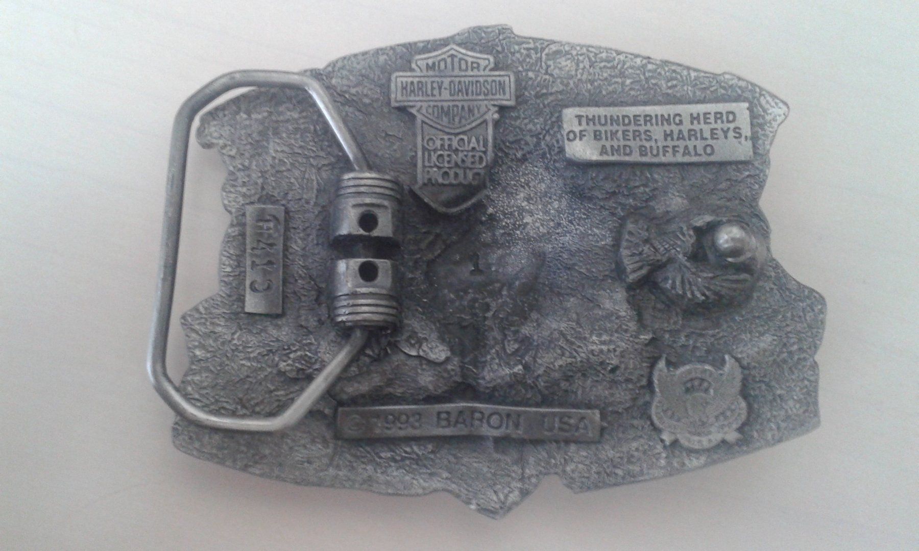 Harley-Davidson Fibbie per cinture: Harley-Davidson # H419 Gürtelschnalle – Nuovo e nell'imballaggio originale da Schinznach-Bad venduto da Chico_Bo 1