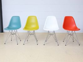 Vitra Eames DSR Stühle | 4er-Set Farbmix