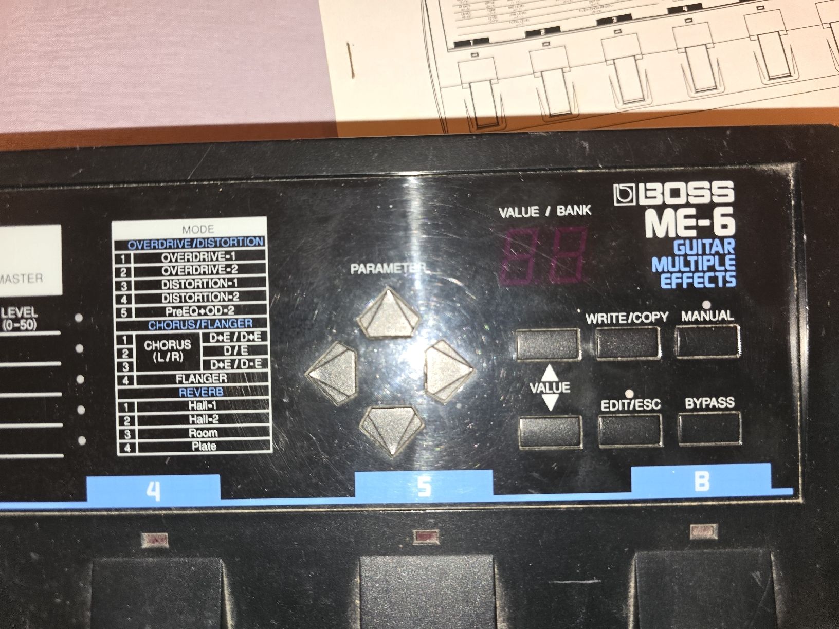 Boss Strumenti musicali: BOSS ME-6 GUITAR MULTIPLE EFFECTS ... GEM. BILDER ... – Usato da Zürich venduto da Antiquedealer 3