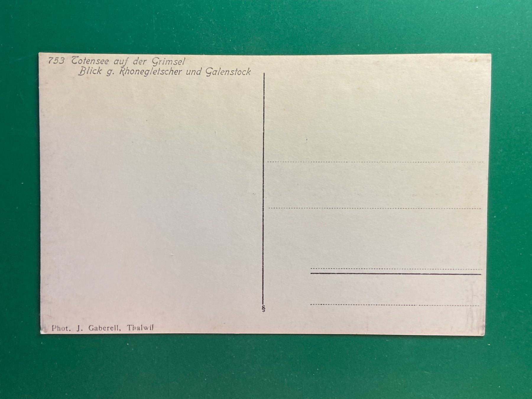 Cartoline postali: Totensee auf der Grimsel - Blick gegen Rhonegletscher – Usato da Steg VS venduto da danwer74 1
