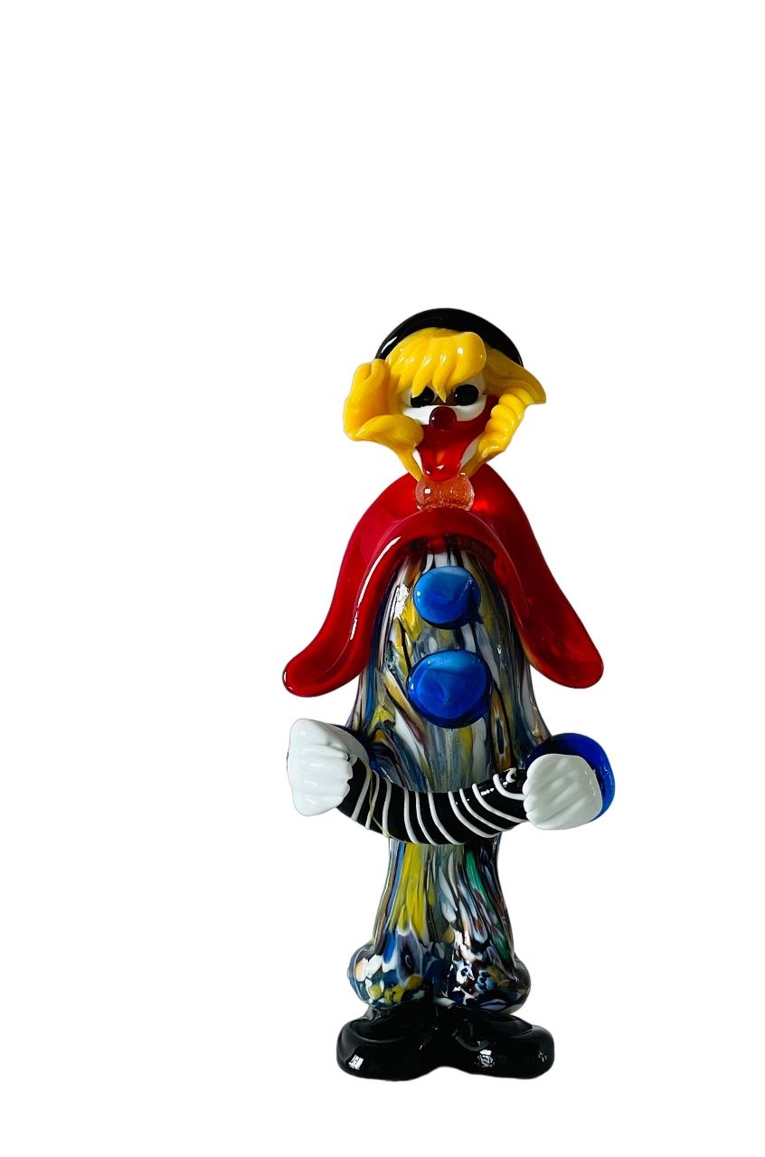 Murano Figurines: Clown à l'accordéon-Murano – Neuf (Voir description) à Genève par Bazarare