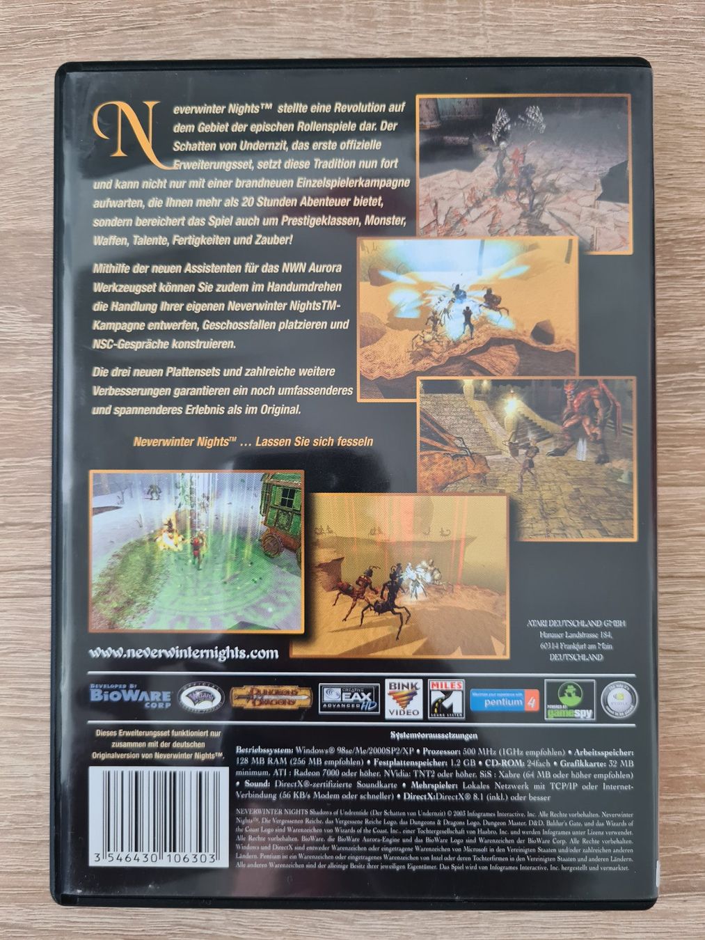 Giochi: Neverwinter Nights Der Schatten Von Undernzit (German) - PC – Usato da Carouge GE venduto da Franllo 1