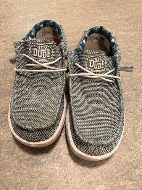Scarpe da uomo: Freizeitschuhe Hey Dude grau gemustert Grösse 40 – Usato da Bern venduto da howi72 1