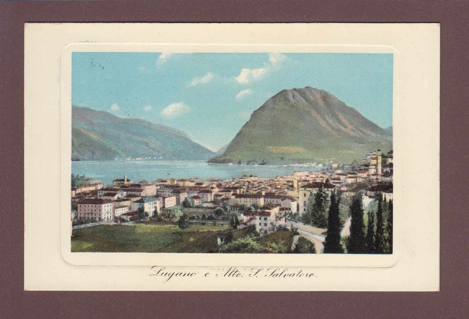 Cartoline postali: LUGANO - Monte S. Salvatore - 1920 – Usato da Pully venduto da nicecards