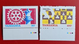 TANZANIA TANSANIA SCHACH WORLD CHESS ROTARY INTERNATIONAL**