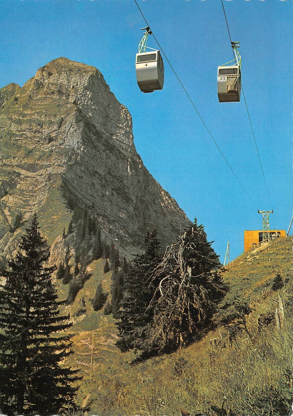 Cartoline postali: Le Moléson, Luftseilbahn – Usato da Ottikon b.Kemptth. venduto da Neptun1974