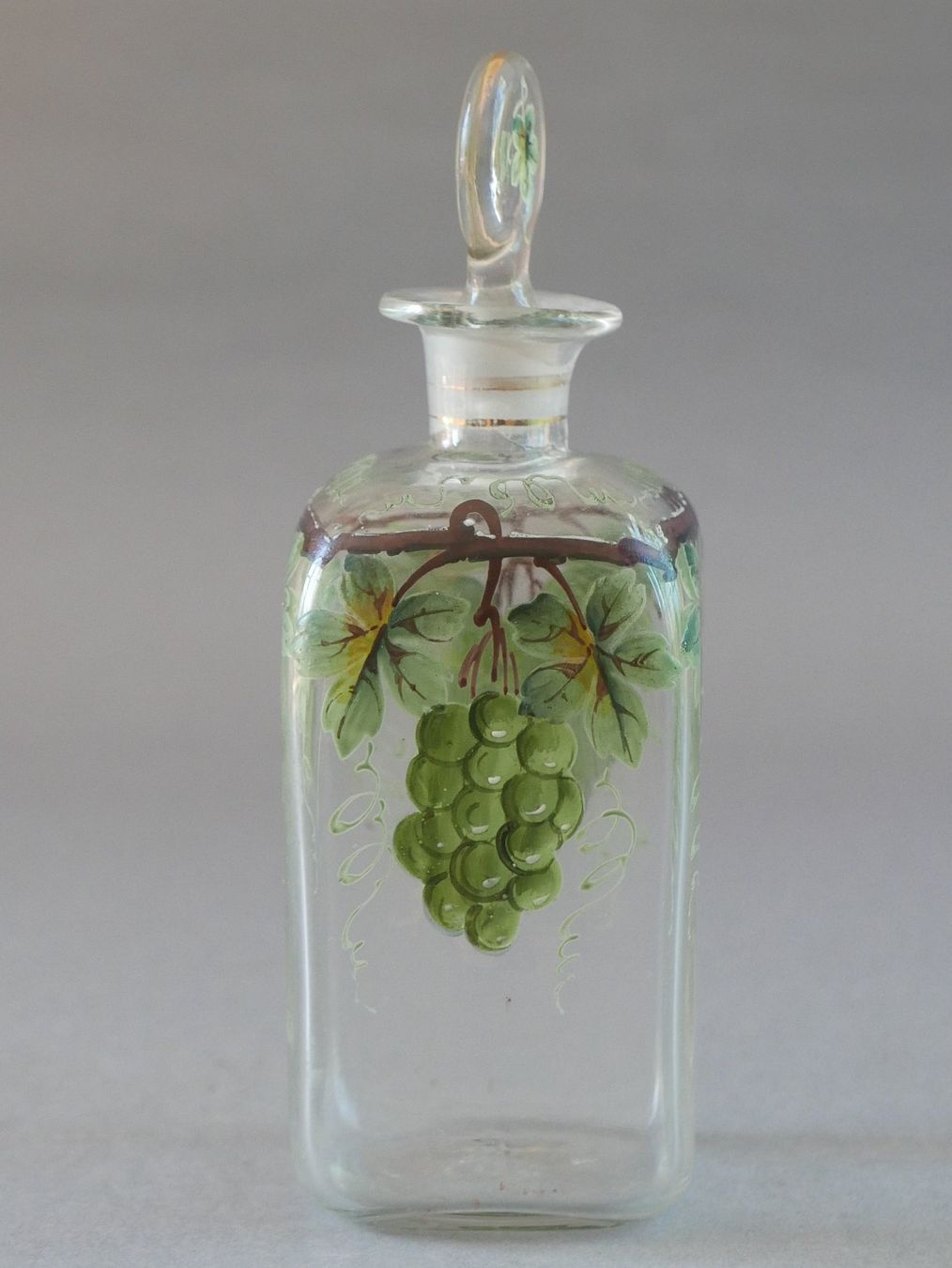 Carafes: GLAS-KARAFFE EMAILLEMALEREI UM 1900 – D'occasion à Balgach par Zwischenraum 5