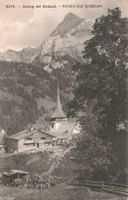 Gsteig bei Gstaad (BE) Dorfkirche mit dem Spitzhorn