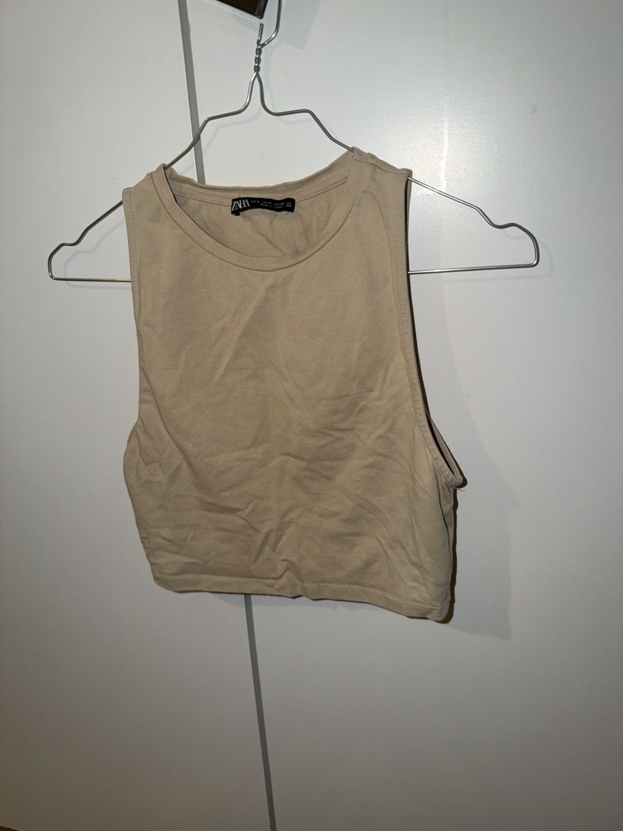 Zara Top: Zara Crop Top beigefarben Grösse S – Nuovo (secondo la descrizione) da Biel/Bienne venduto da Peeeep10 2
