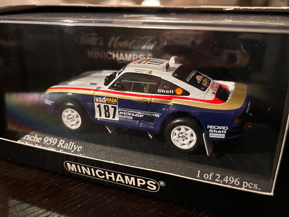 Porsche 959 Rallye Paris Dakar 1986 Minichamps 1/43 | Kaufen auf Ricardo