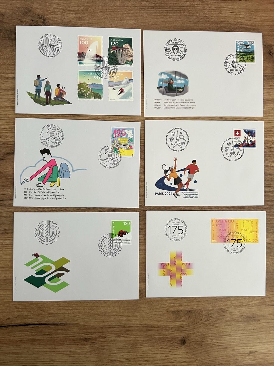 Tutti i francobolli: 26Stk. CH FDC von 2024 – Nuovo (secondo la descrizione) da Braunau venduto da Desil2511 1